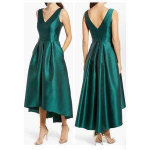Alfred Sung Emerald hi-low gown